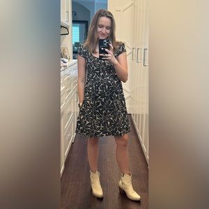 MICHAEL Michael Kors 100% linen floral dress. Size 2.